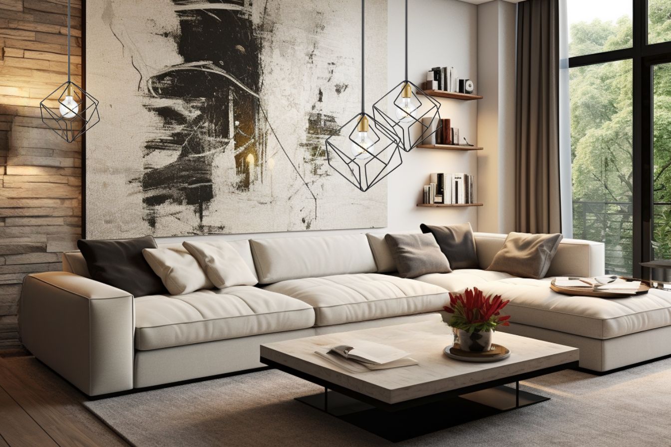 ASHOONA Suspension simple Or, Gris - DVP44921BR+EB | DVI