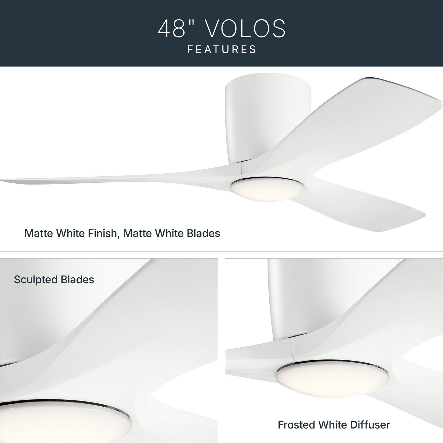 Ventilateur de plafond 48 po | Volos