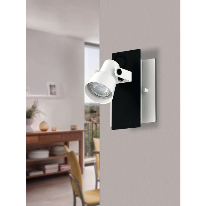 Trillo Murale orientable Noir, Blanc - 97371A | EGLO