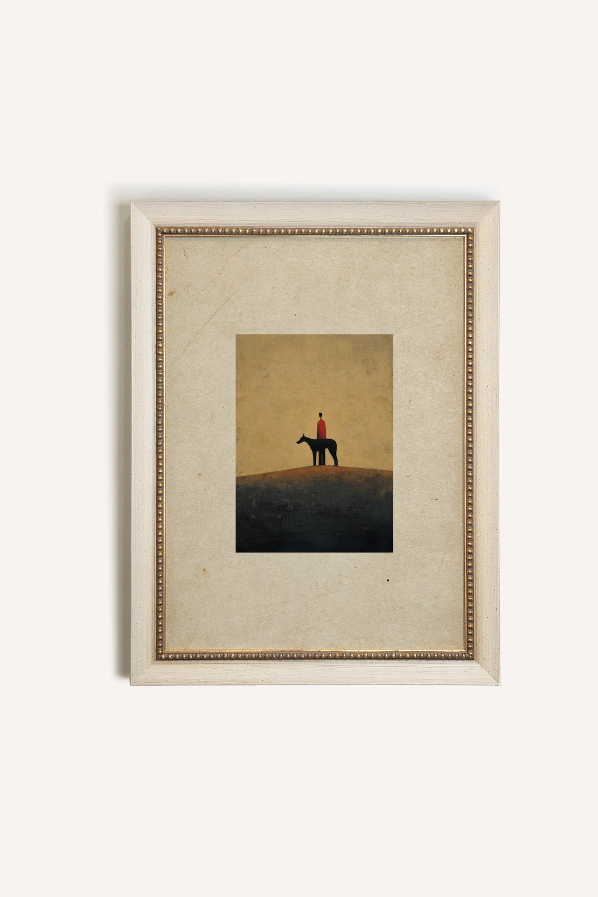 BOUND IN SILENCE, Oeuvre sur toile rigide, encadré signature Atelier Dansereau