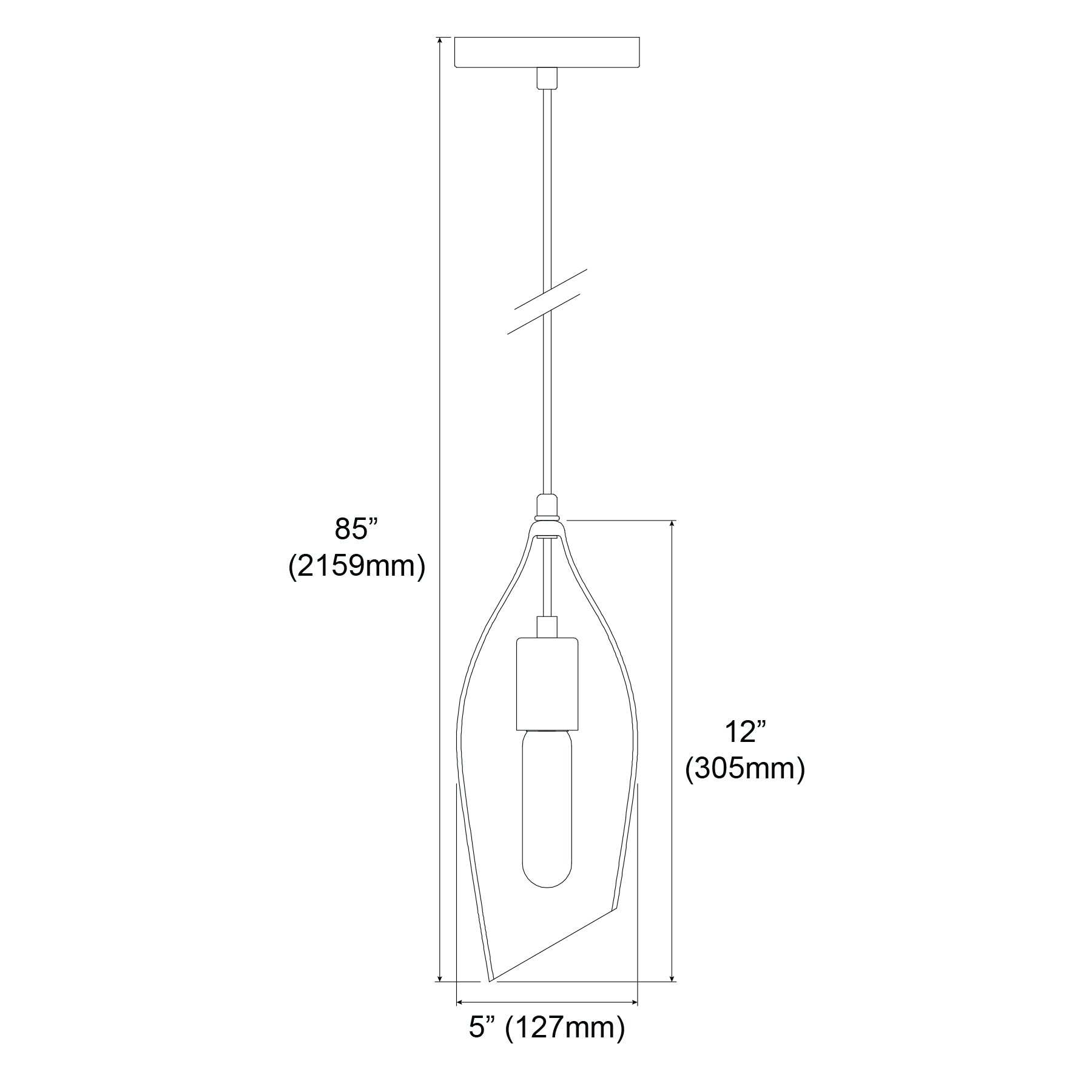 Luminaire suspendu Noir | ABBA