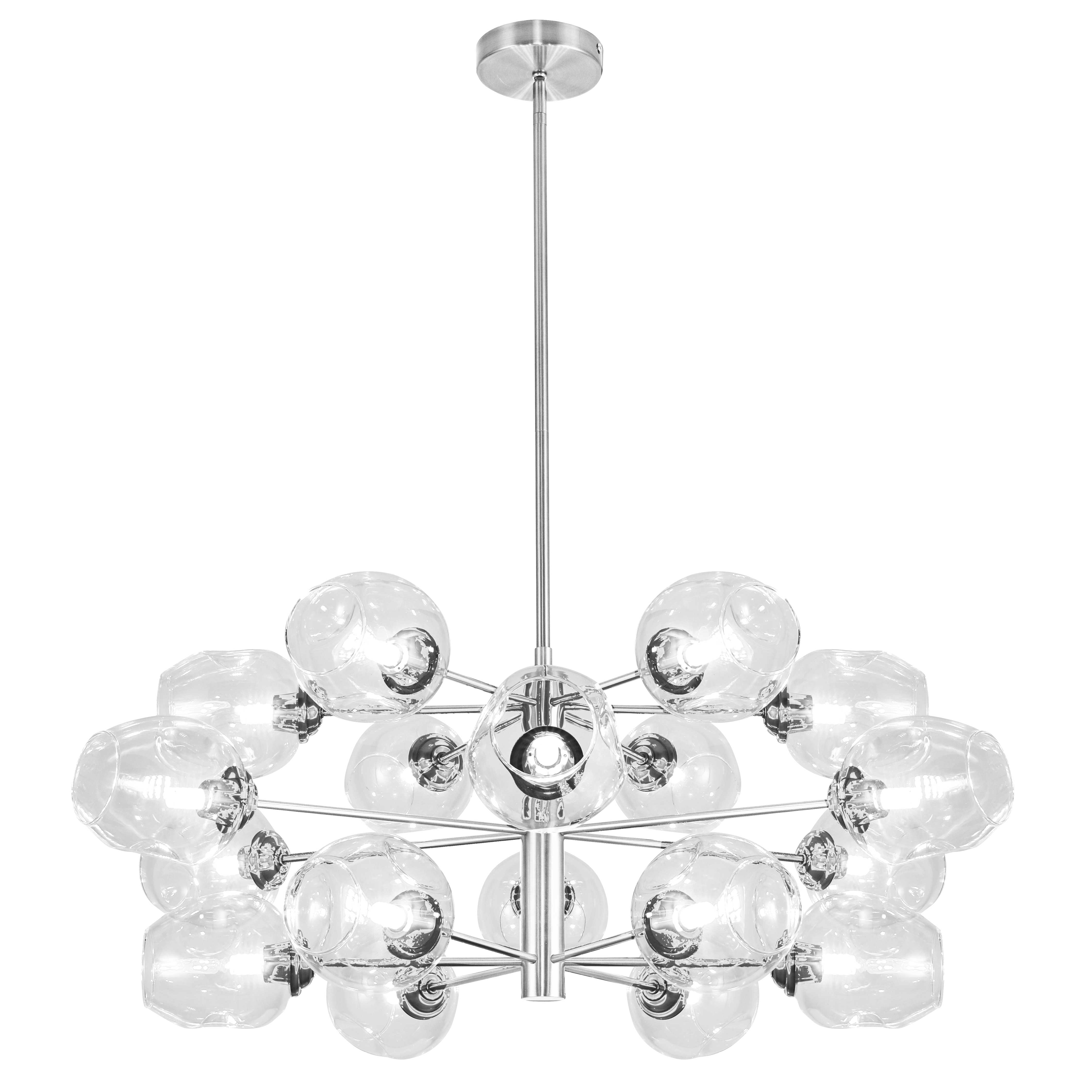 AB II Chandelier Chrome - ABI-3318C-PC-CLR | DAINOLITE
