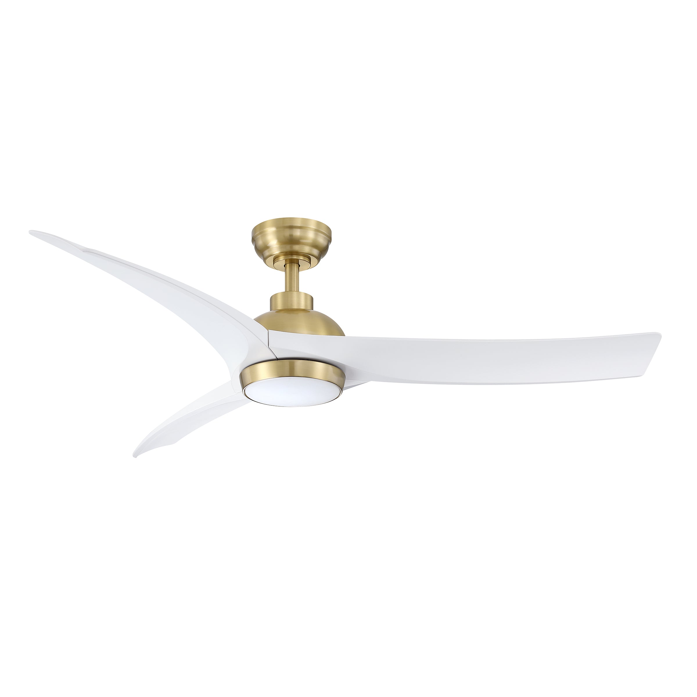 JANAX Ventilateur Or, Blanc DEL INTÉGRÉ - AC40352-BRS/WH | KENDAL