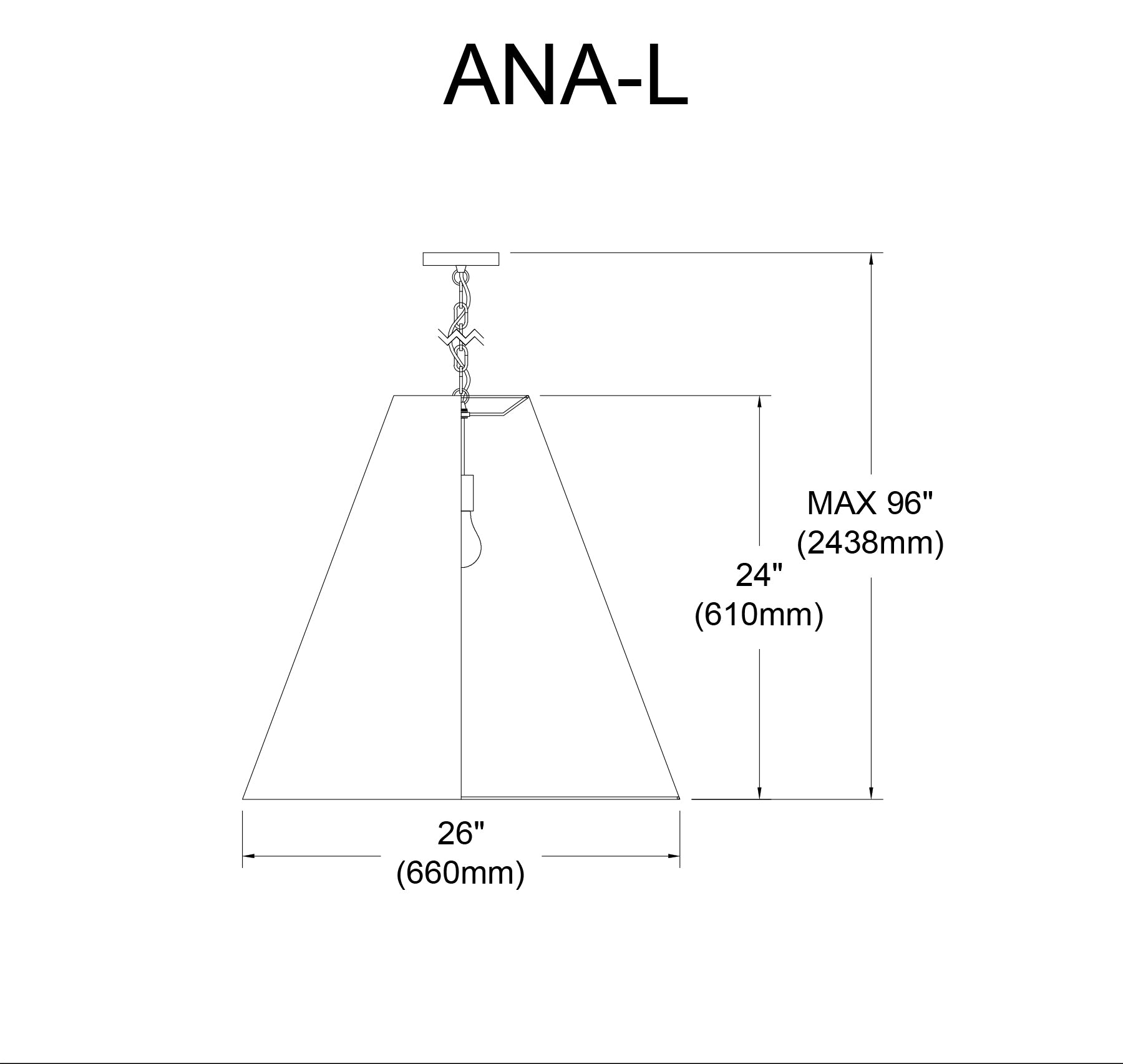 Luminaire suspendu | ANAYA — 26 po