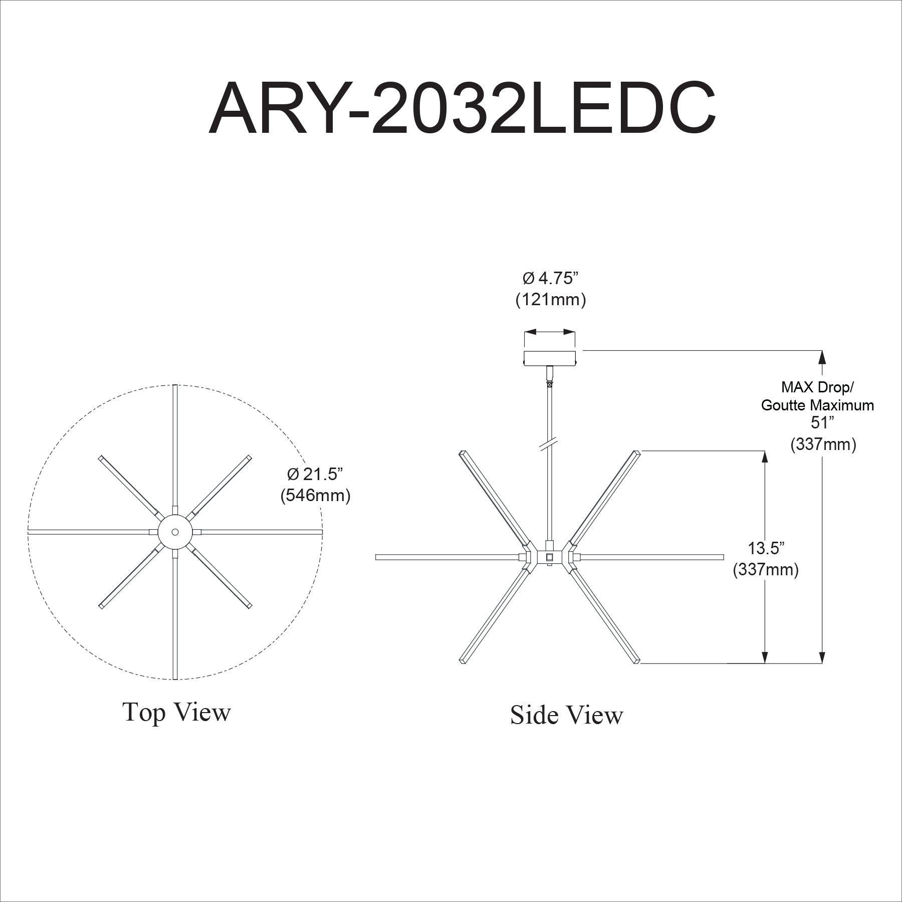Luminaire suspendu Noir | ARRAY