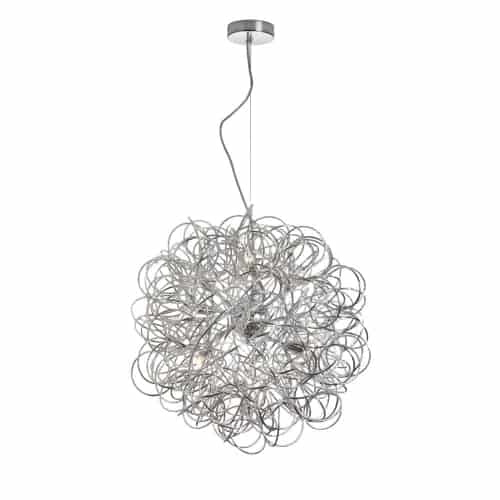 Luminaire suspendu Chrome | BAYA — 18 po