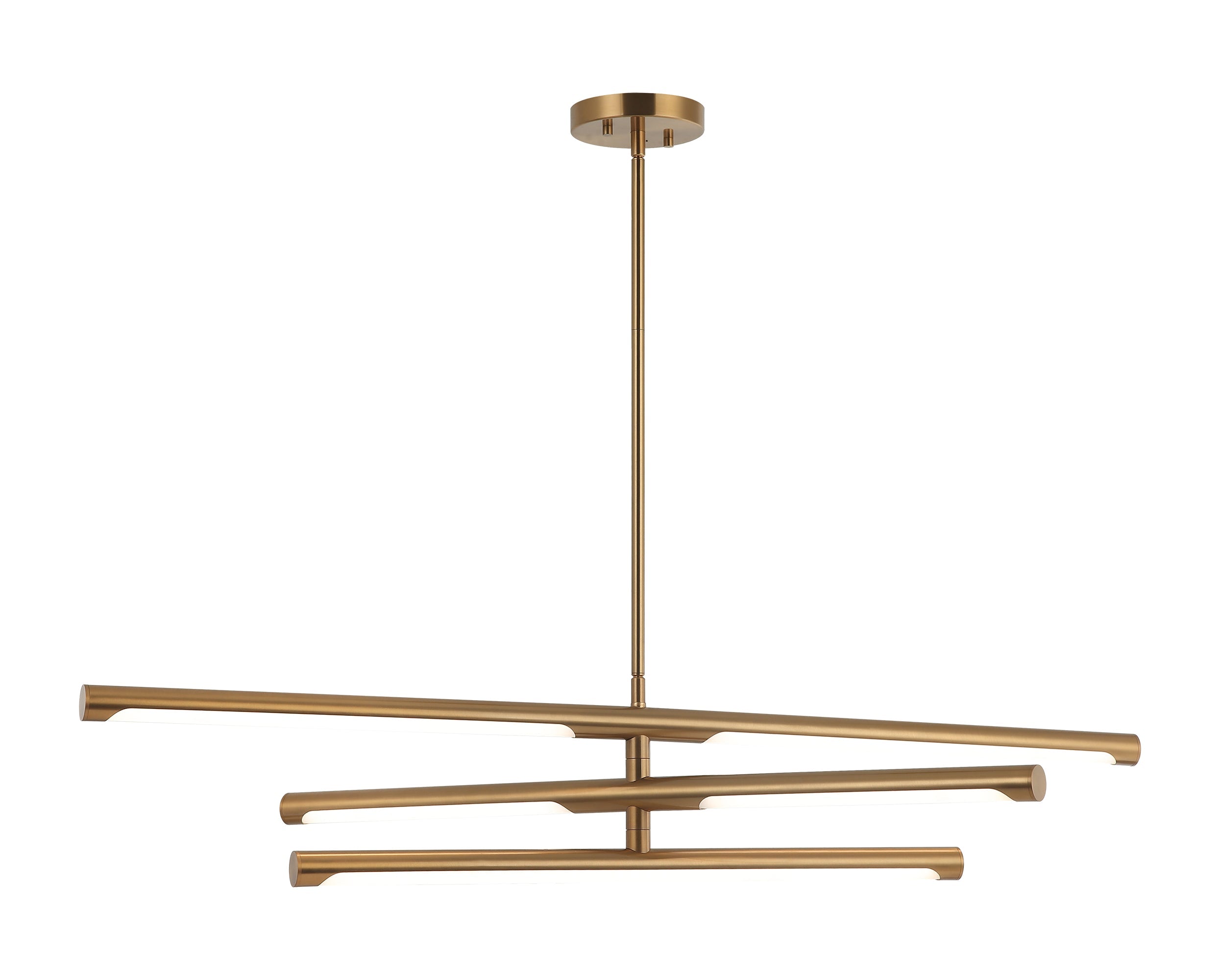 Luminaire suspendu Laiton doré vieilli | NOVELLE