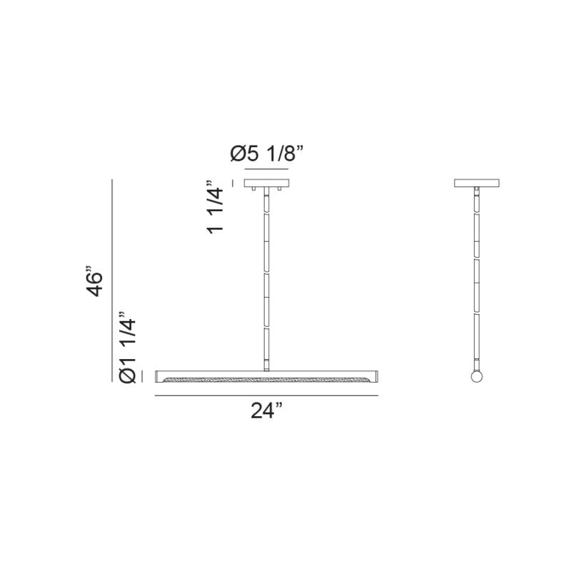 Luminaire suspendu | NOVELLE - Laiton