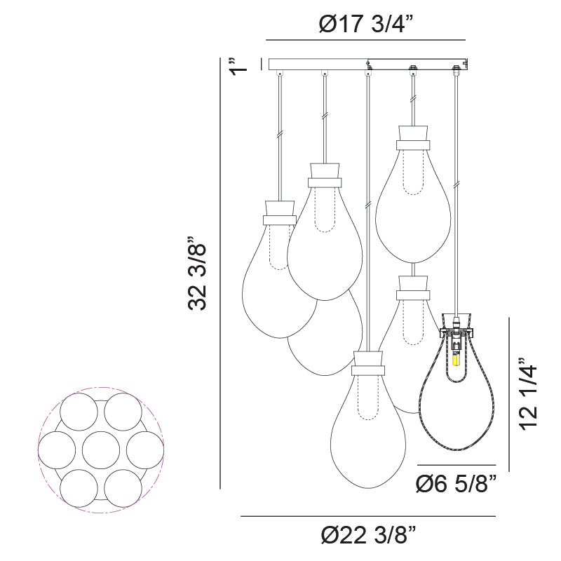 Luminaire suspendu | SERANNA - Laiton