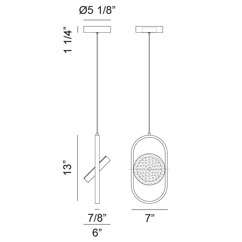 Luminaire suspendu | KENNEDY - Laiton