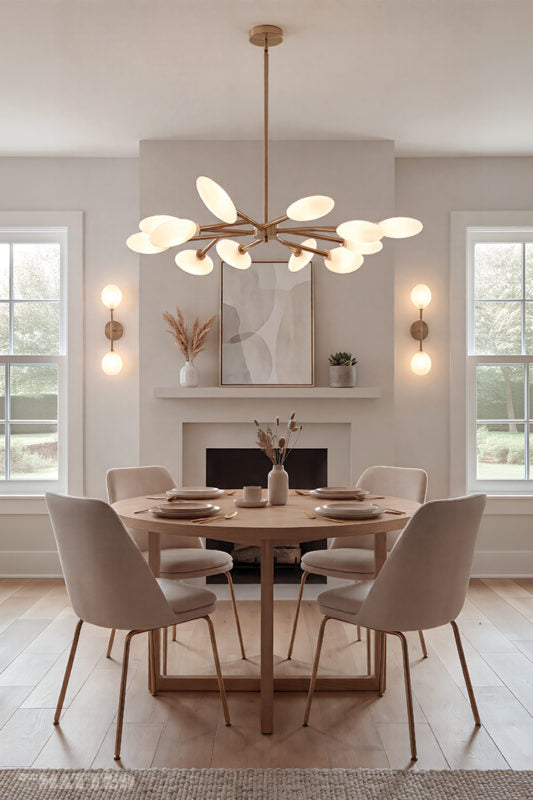 Luminaire suspendu | PEONY - Or champagne