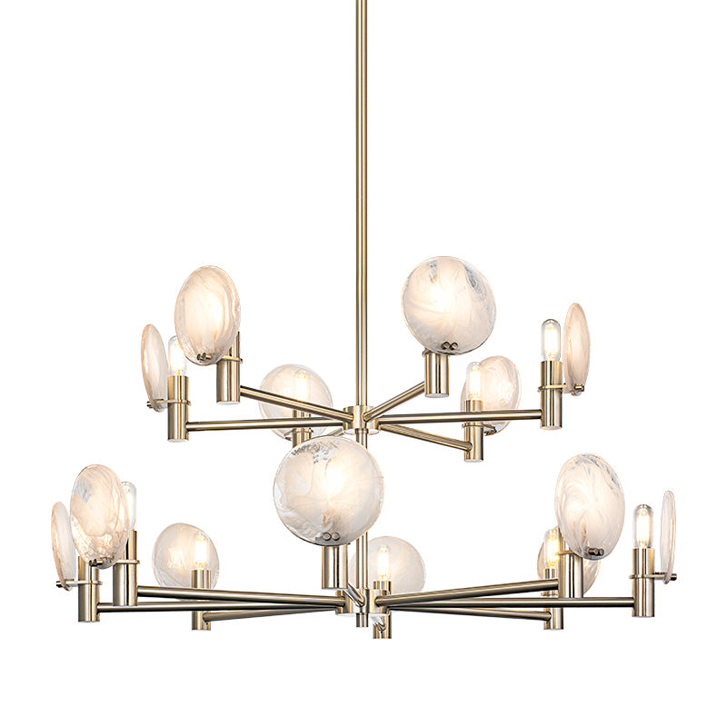 Luminaire suspendu Or champagne | CLOUDBURST - Or champagne