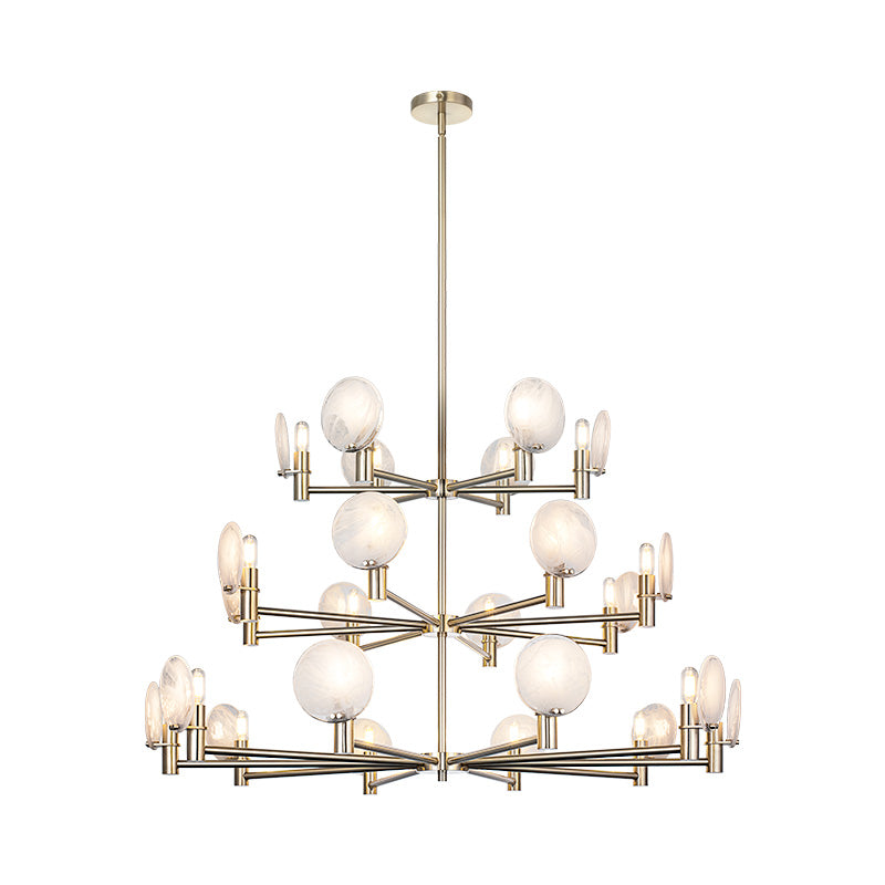 Luminaire suspendu Or champagne | CLOUDBURST - Or champagne