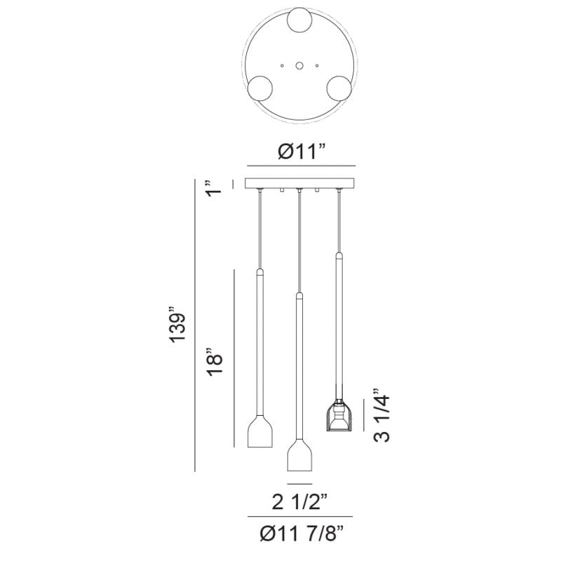 Luminaire suspendu | LUMENAGIO - Noir