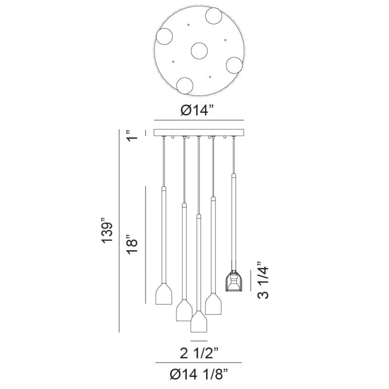 Luminaire suspendu | LUMENAGIO - Noir