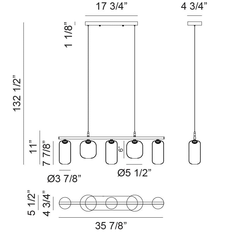 Luminaire suspendu | REFRAX - Noir