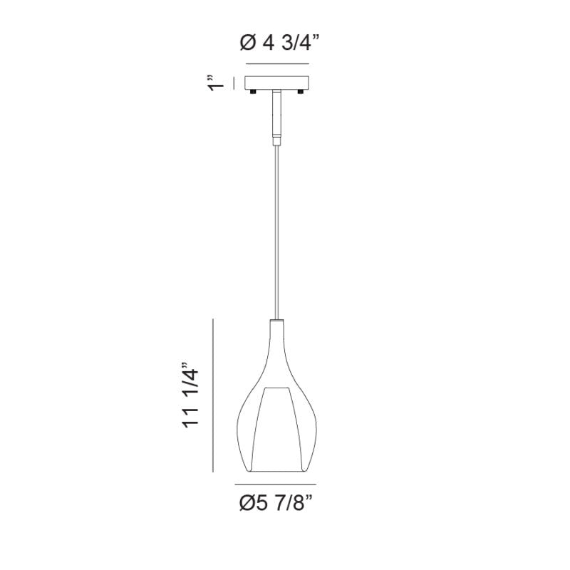 Luminaire suspendu | JERICHO - Chrome