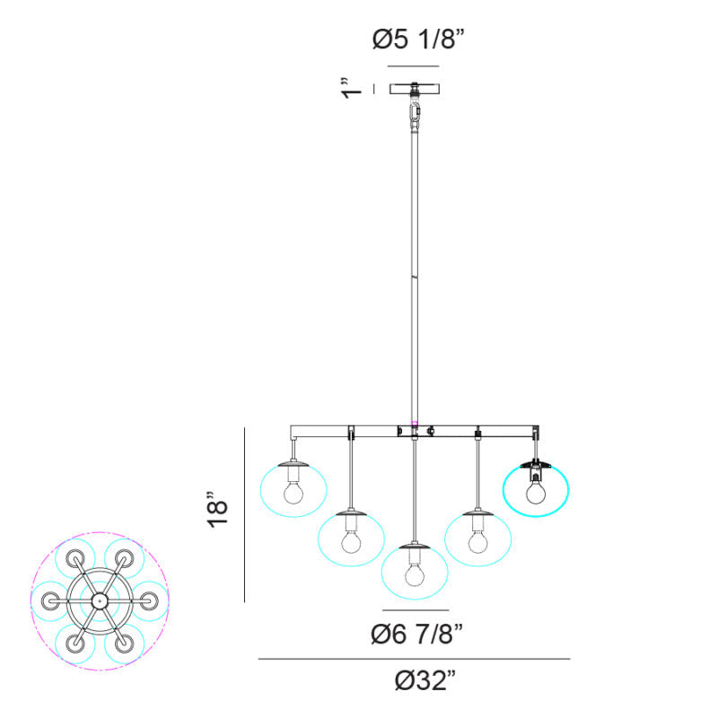 Luminaire suspendu | BULBUS - Laiton