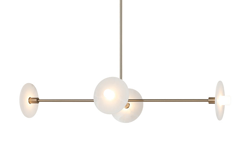Luminaire suspendu | MONUMENT - Or champagne