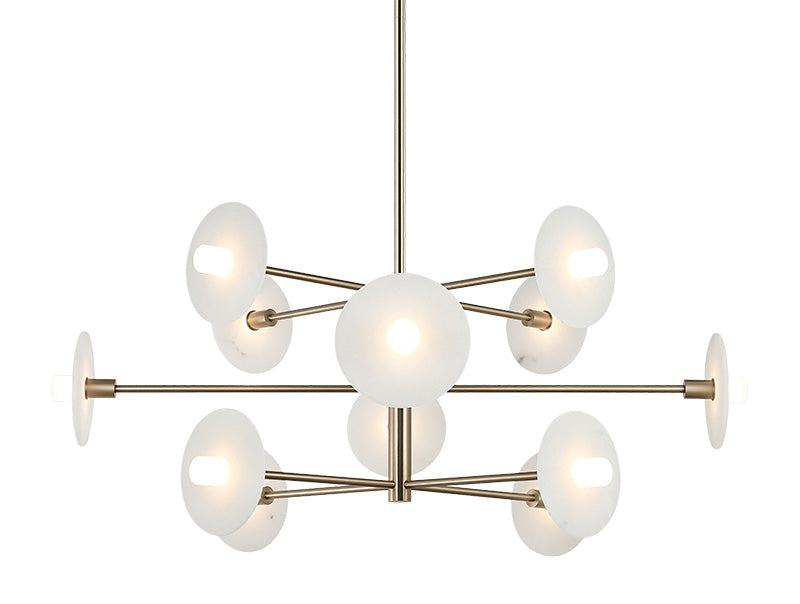 Luminaire suspendu | MONUMENT - Or champagne