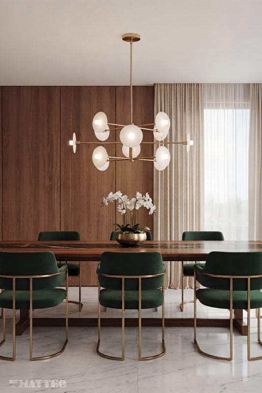 Luminaire suspendu | MONUMENT - Or champagne