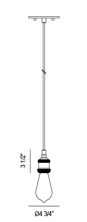 Luminaire suspendu | BULSTRODE'S WORKSHOP - Chrome