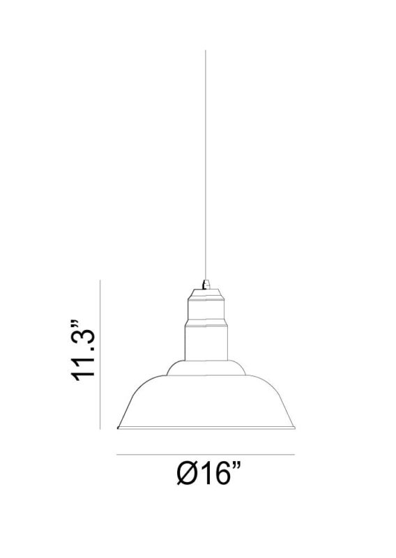 Luminaire suspendu Noir | CLARKSON SERIES - Noir