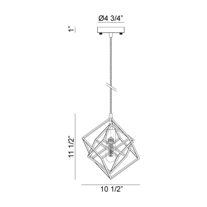 Luminaire suspendu Noir | GEOMETRY SERIES - Noir
