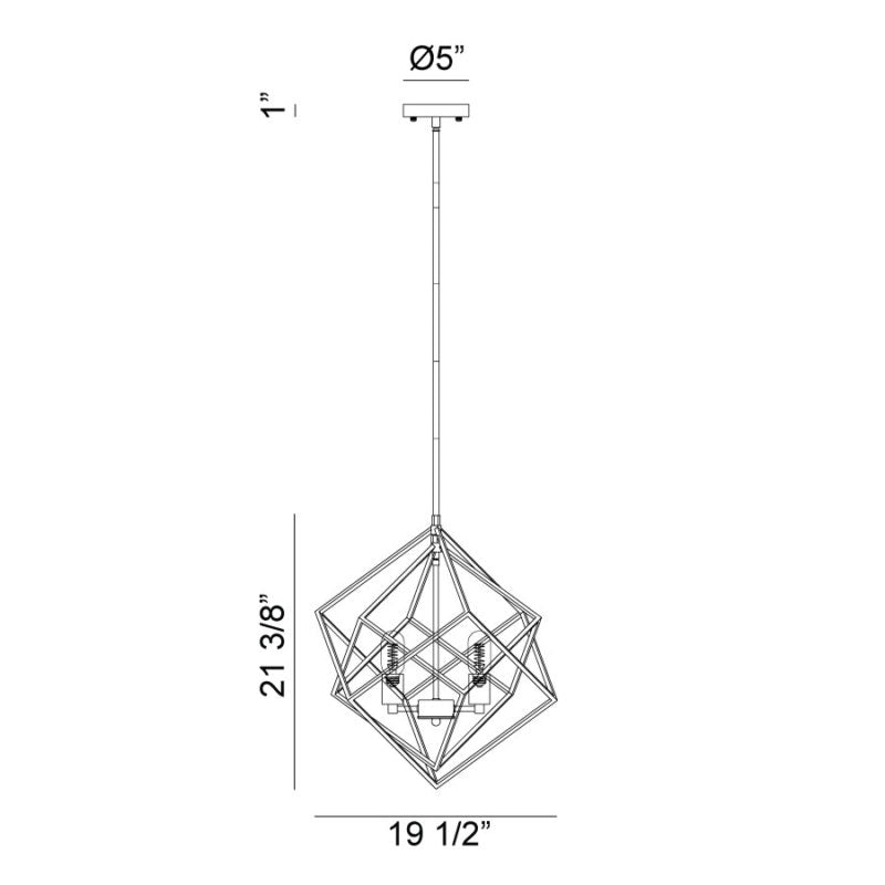 Luminaire suspendu Noir | GEOMETRY SERIES - Noir