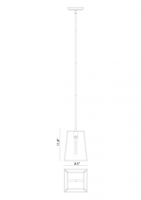 Luminaire suspendu Noir | CANDOR - Noir
