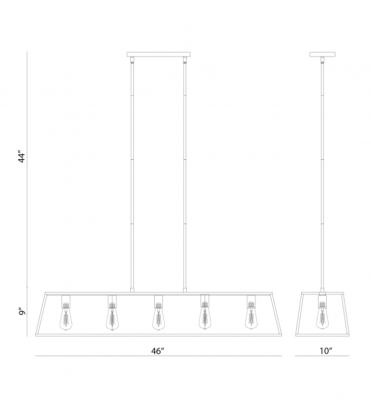 Luminaire suspendu Noir | CANDOR - Noir