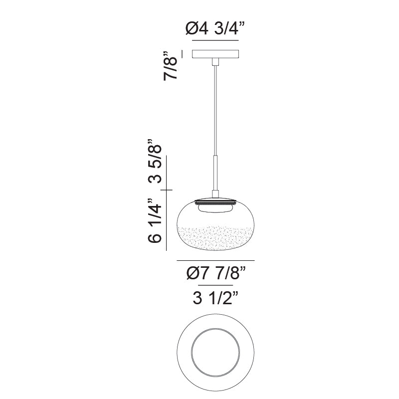 Luminaire suspendu | JAYCE - Laiton