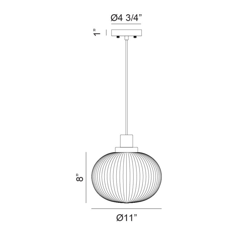 Luminaire suspendu | CHARISMO - Noir