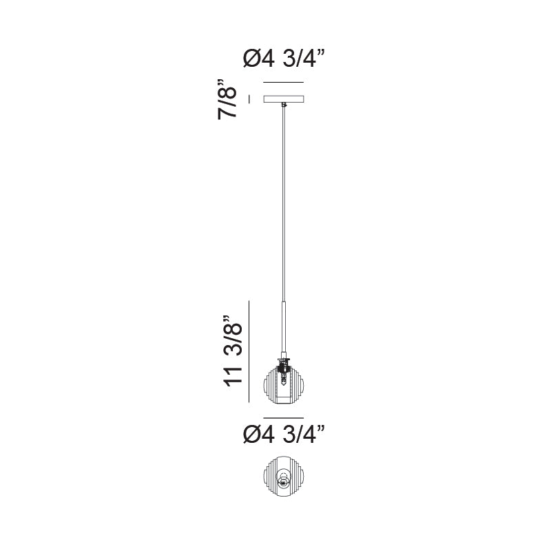 Luminaire suspendu | JEMYCA - Noir