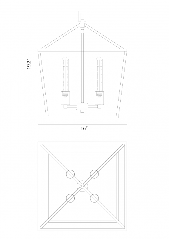 Luminaire suspendu Noir et laiton | SCATOLA - Noir et laiton