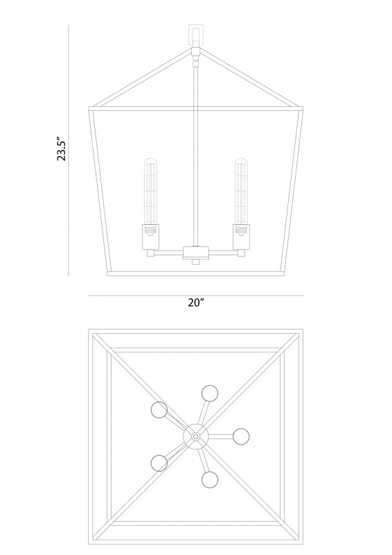 Luminaire suspendu Noir et laiton | SCATOLA - Noir et laiton