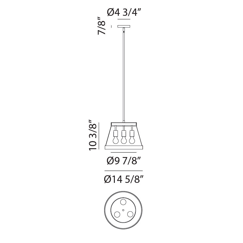 Luminaire suspendu | CASKE - Blanc