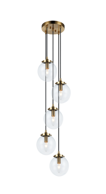 Luminaire suspendu | THE BOUGIE - Laiton — Abat-jour fermé