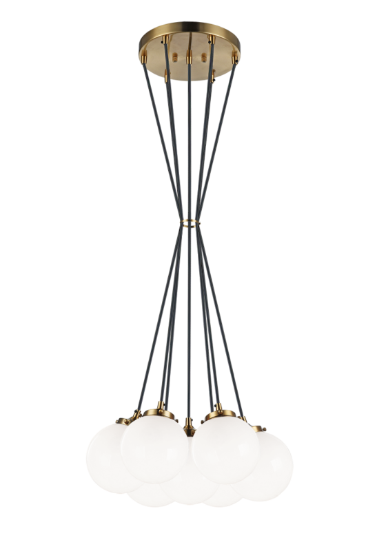 Luminaire suspendu | THE BOUGIE - Laiton — Abat-jour ouvert