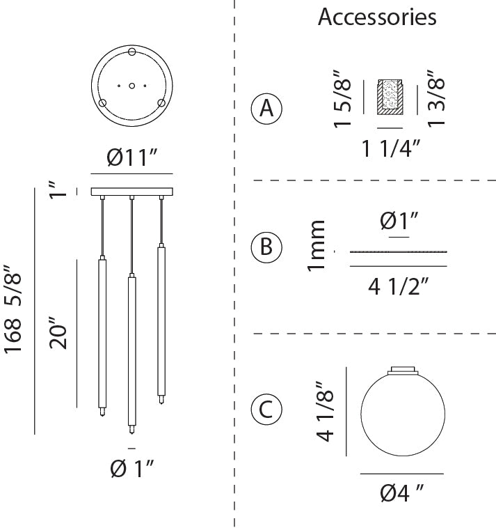 Luminaire suspendu | REIGNDROP - Laiton