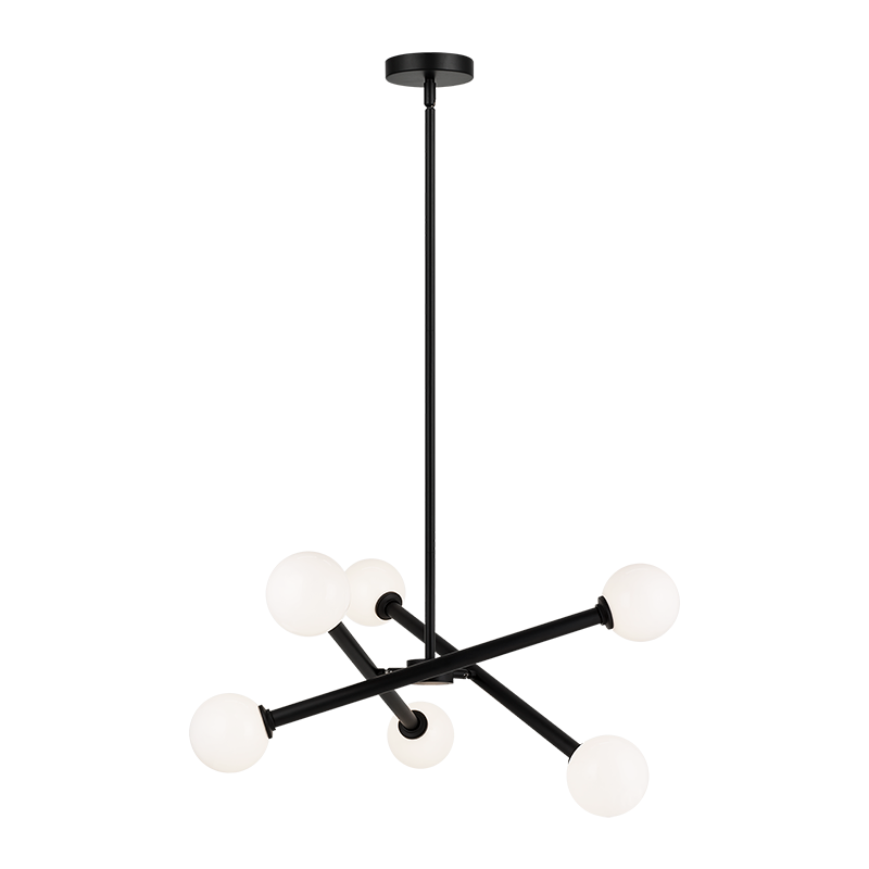 Luminaire suspendu | MATCHSTIX - Noir — Abat-jour ouvert