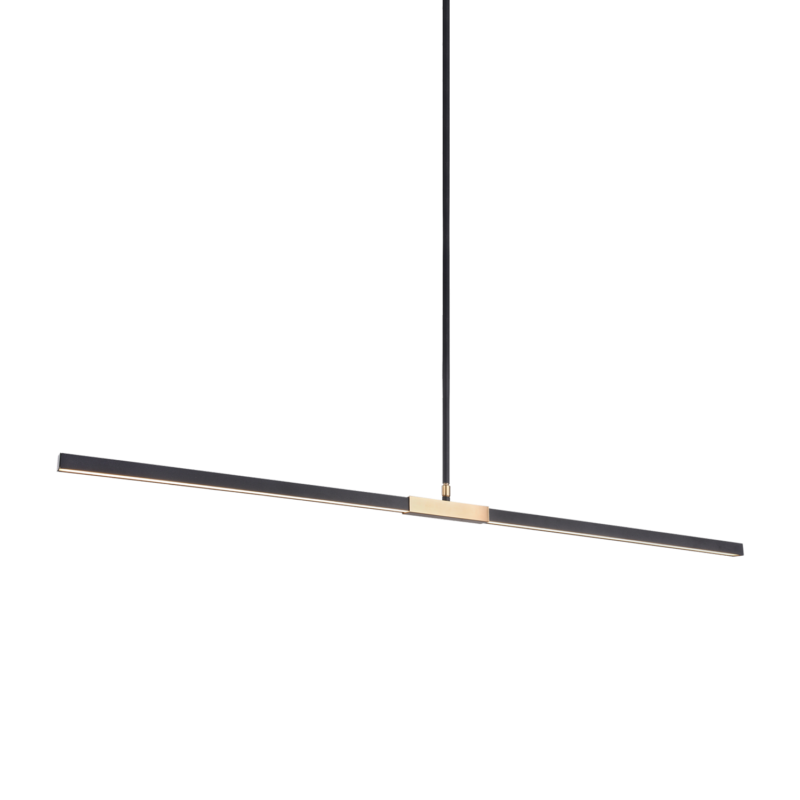 Luminaire suspendu | LINEARE - Noir et laiton