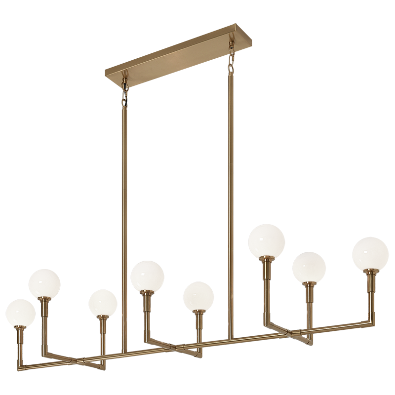 Luminaire suspendu | CANDLESTIX - Laiton — Abat-jour ouvert