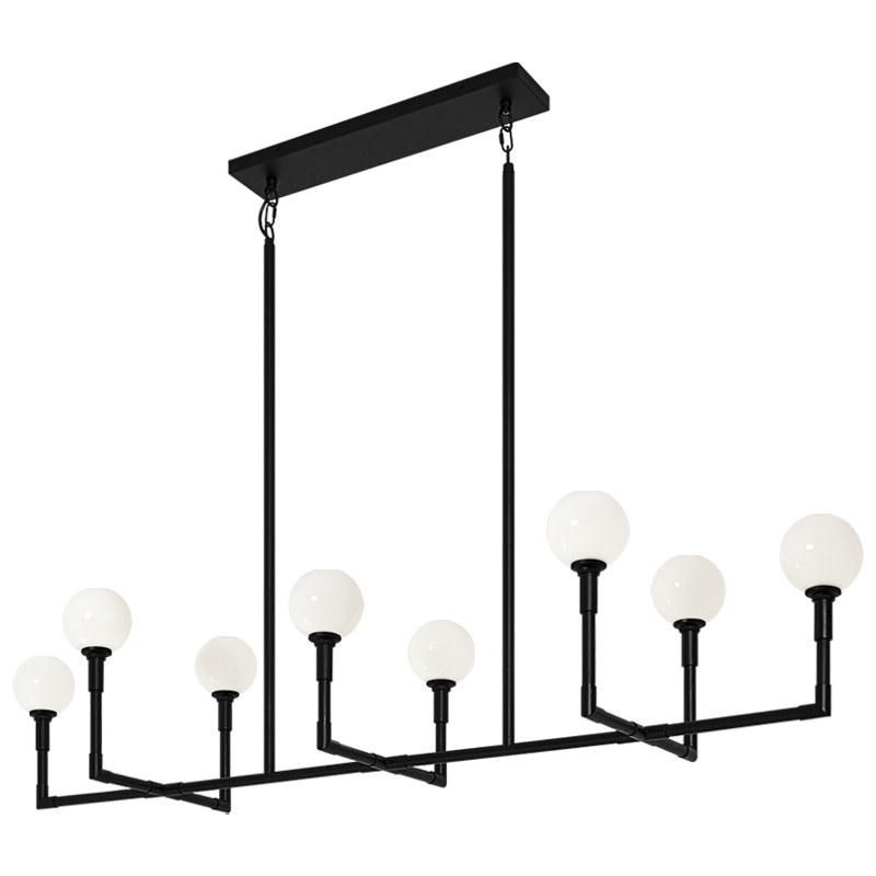 Luminaire suspendu | CANDLESTIX - Noir — Abat-jour ouvert