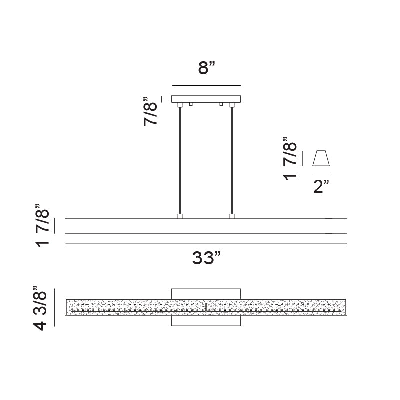 Luminaire suspendu | ISOSCELES - Noir