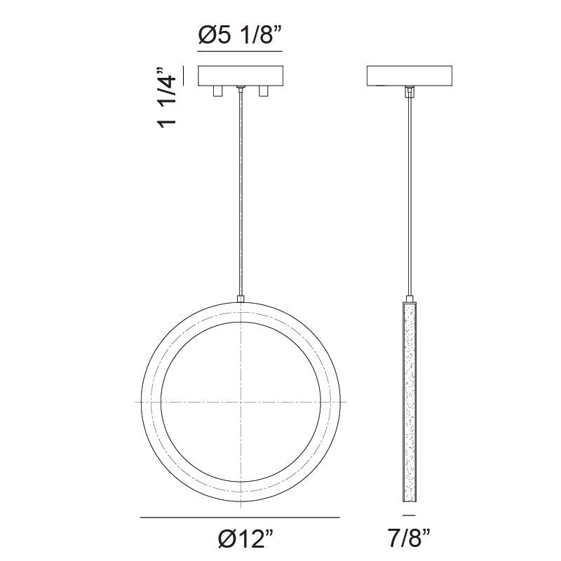 Luminaire suspendu | VICTORIA - Or brossé
