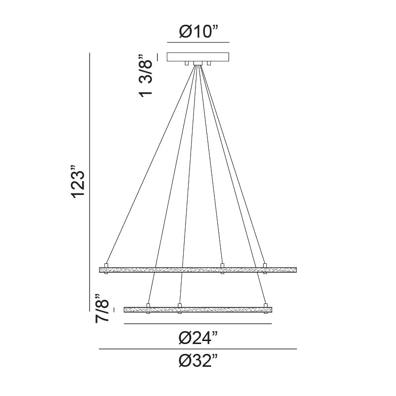 Luminaire suspendu | VICTORIA - Noir