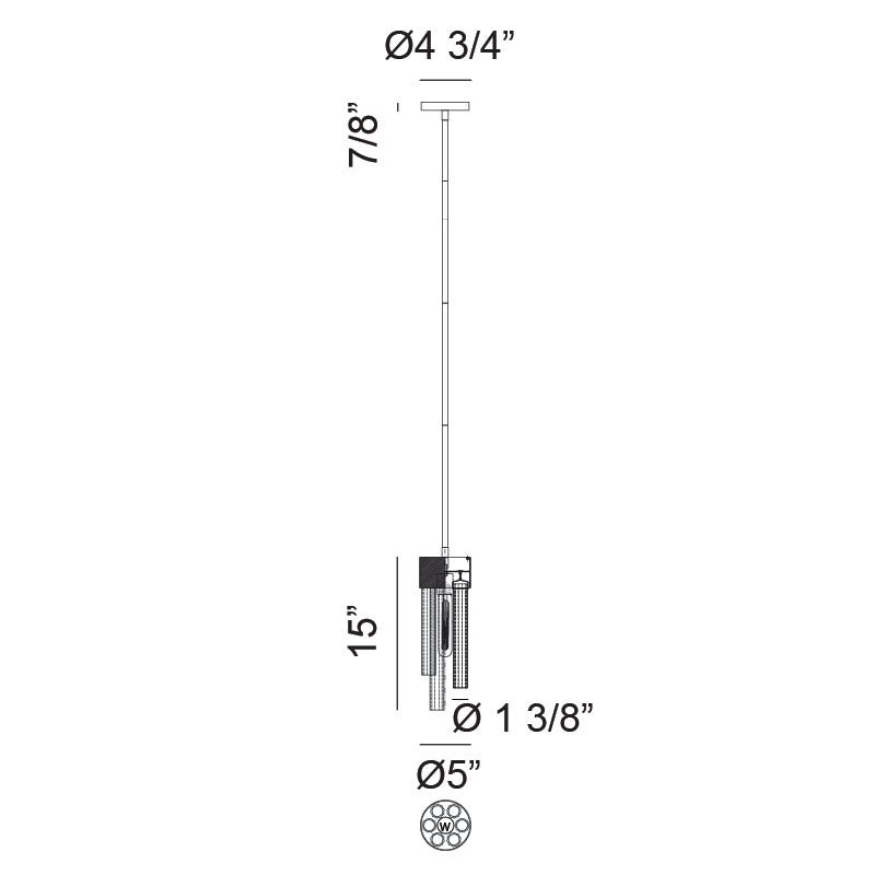 Luminaire suspendu | KELLAN - Noir