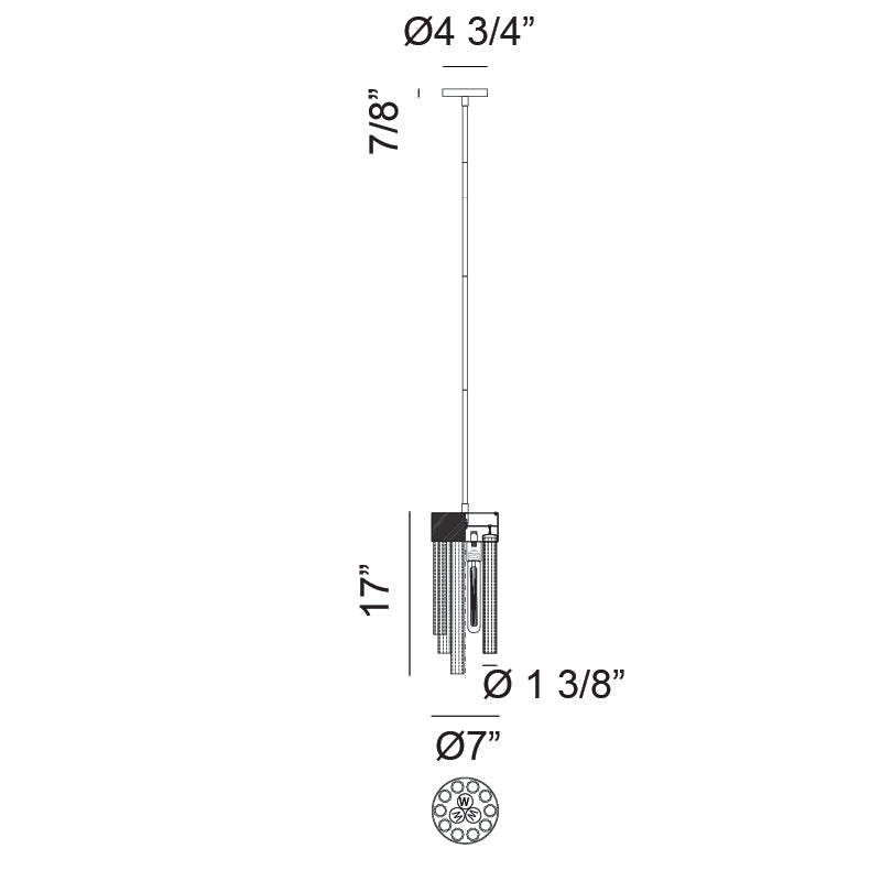 Luminaire suspendu | KELLAN - Laiton