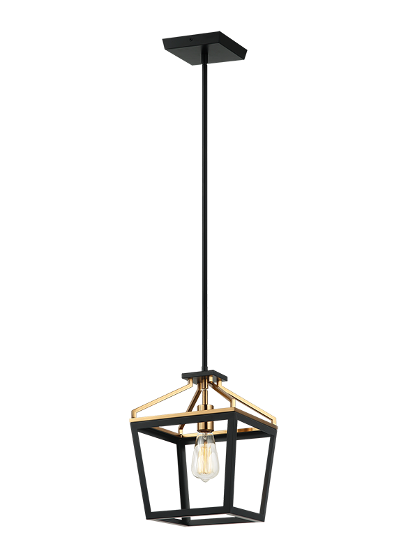 Luminaire suspendu | MAVONSHIRE - Noir et laiton